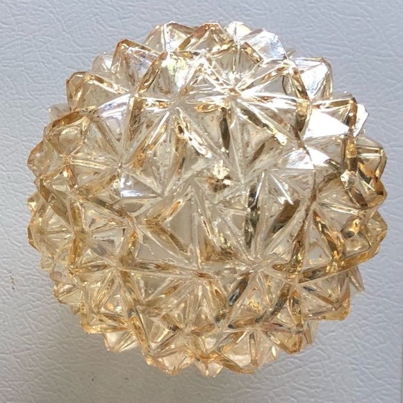 MCM, Regency, Atomic,Vintage, light shades, carnival glass, diamond pattern - Picture 1 of 6